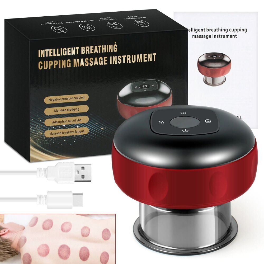 Smart Electric Cupping Massage Suction Vacuum Scraping Therapy Machine USB Plug