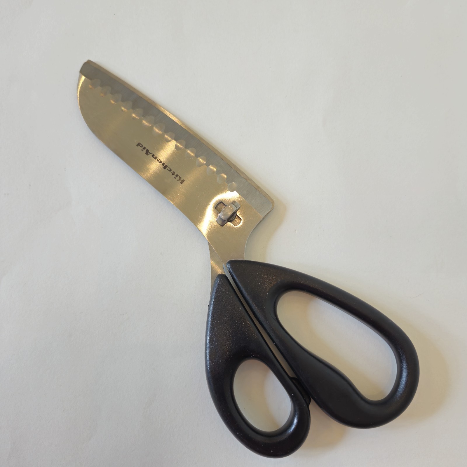 KitchenAid Chef Kitchen Shears Scissor Two Piece  Large Santoku Blade Stainless