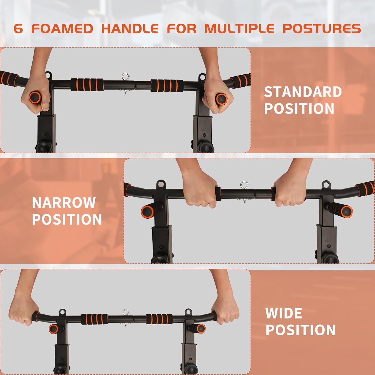 Pull Up Bar Wall Mounted: Wall Adjustable Joist Mount Pull Up Bar & Chin Up Bar