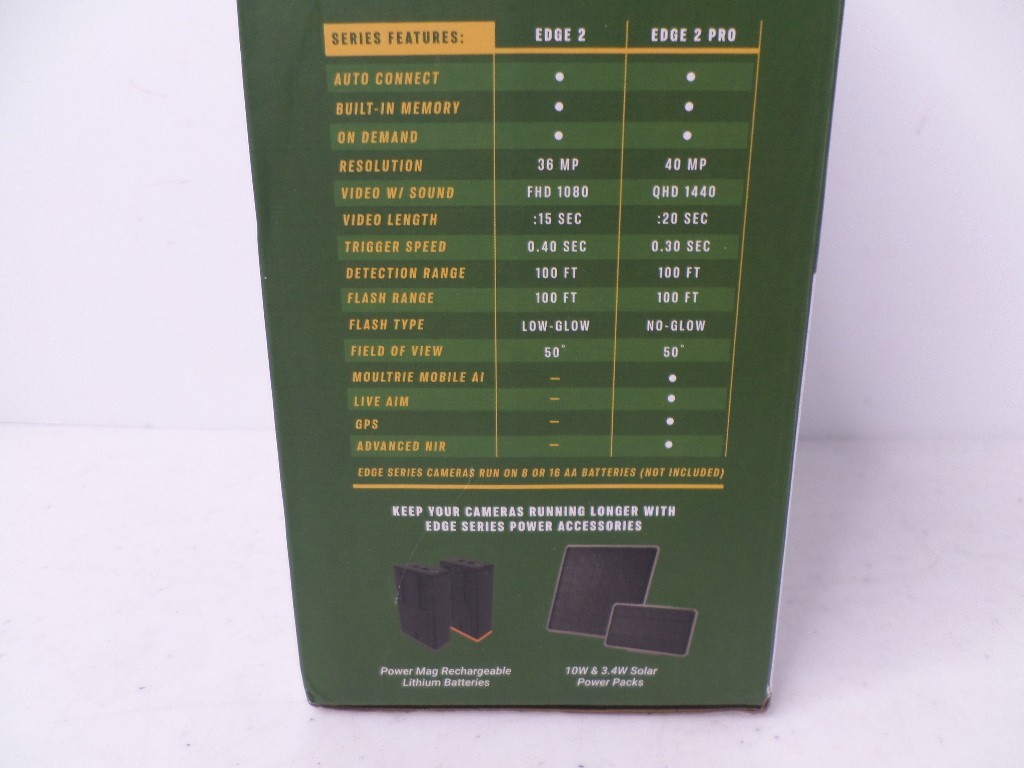 Moultrie Mobile Edge 2 Cellular Trail Camera New 100' Detection w/ Tree Strap