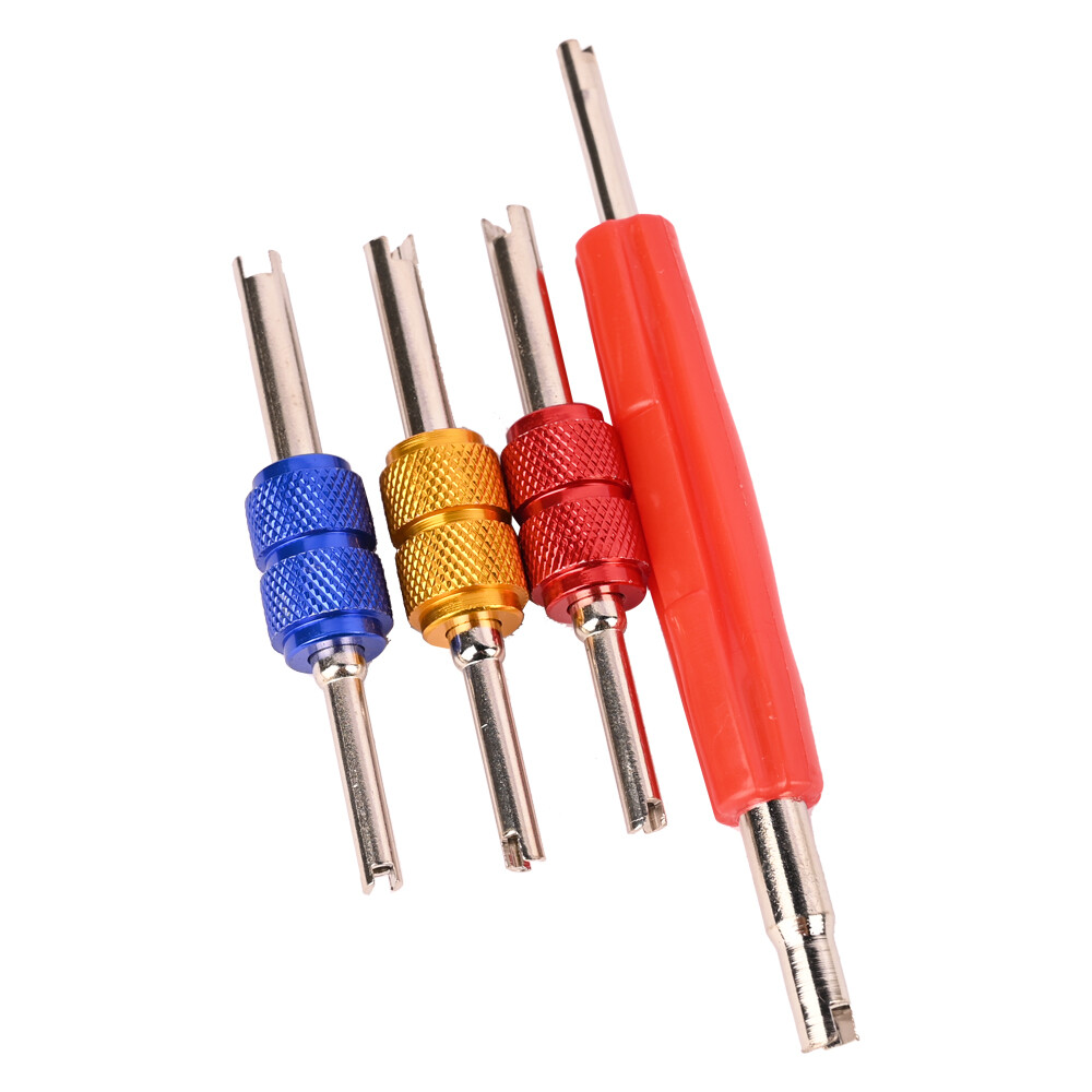 4x Remover Tools Dual Size Tire R134 R12 A/C HVAC Valve Stem Core