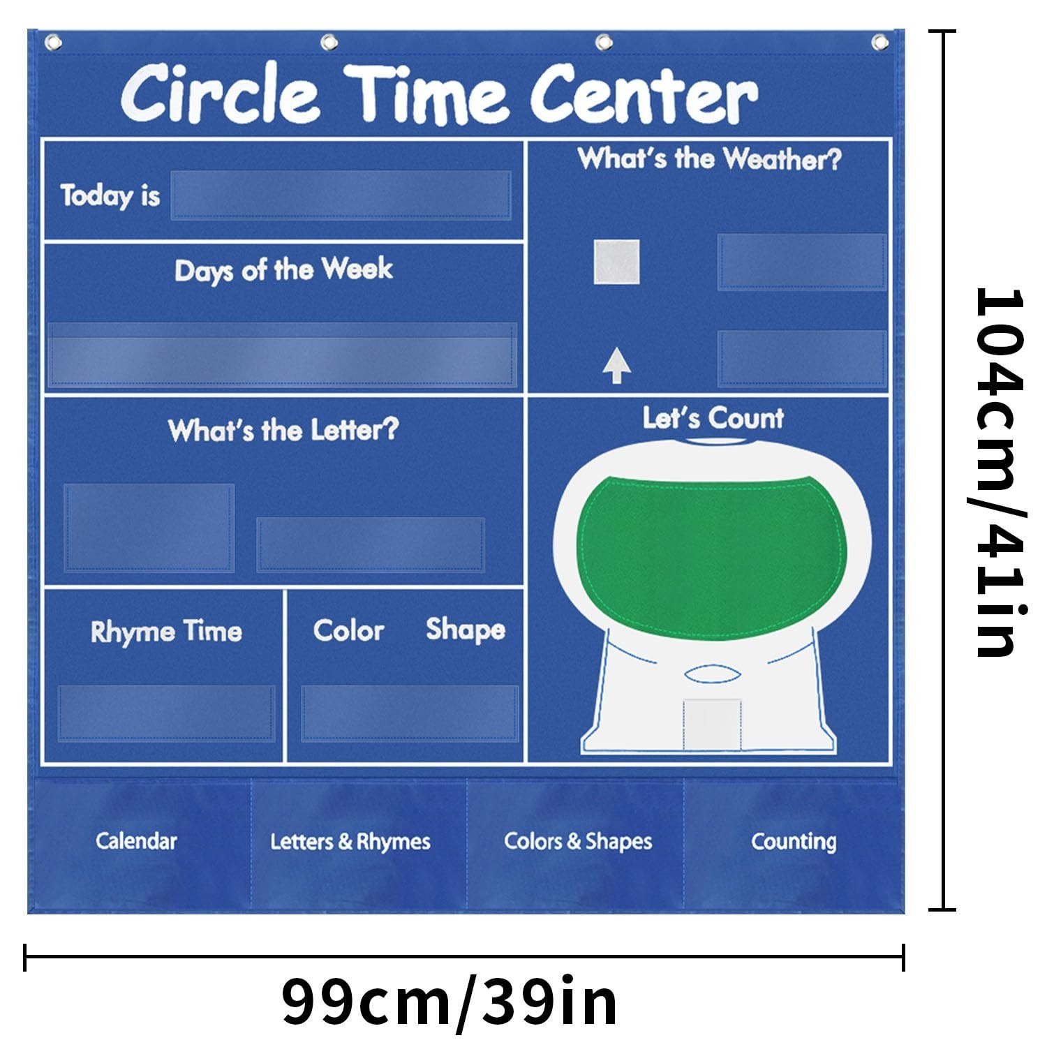 Circle Time Learning Center Classroom Pocket Chart Preschool, Educational Poc...