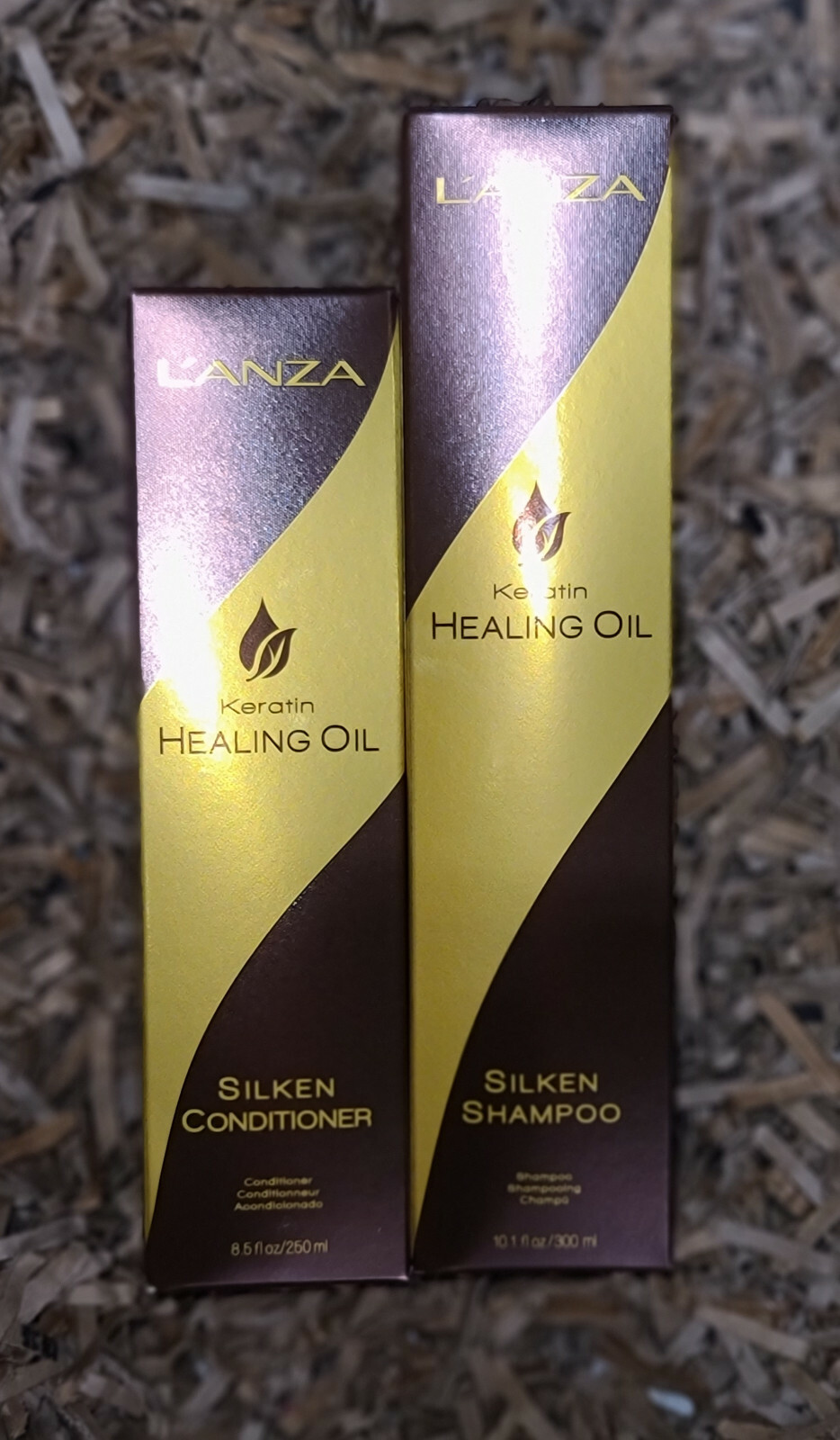 Lanza Keratin Healing Oil Silken Shampoo 10.1OZ & Conditioner 8.5oz SET **NEW **