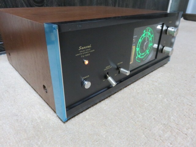 Sansui TU-666 AM FM Stereo Tuner Vintage Tested Working Solid State Wood Case