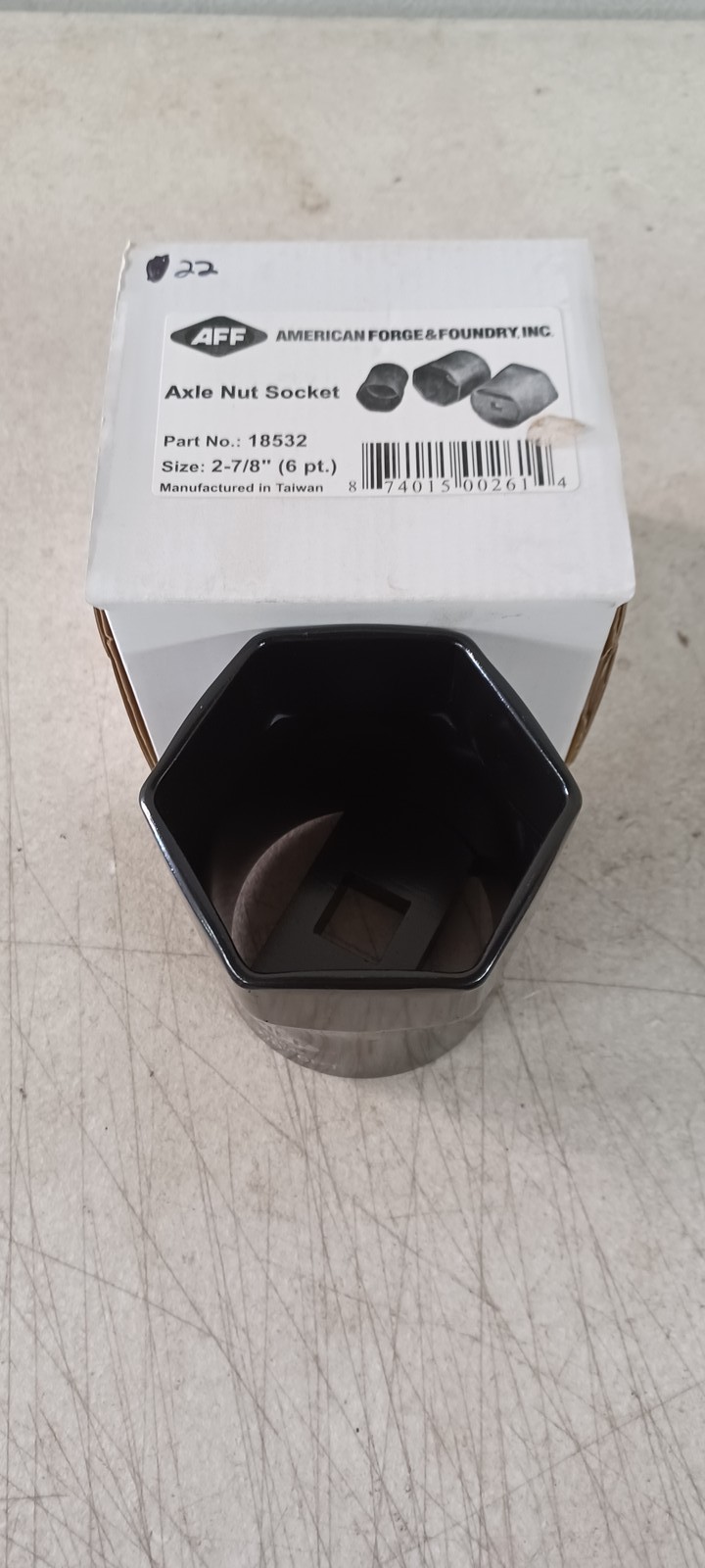 AMERICAN FORGE &AMP; FOUNDRY INC NEW - AXLE NUT SOCKET, 2-7/8" , 6 POINT 18532