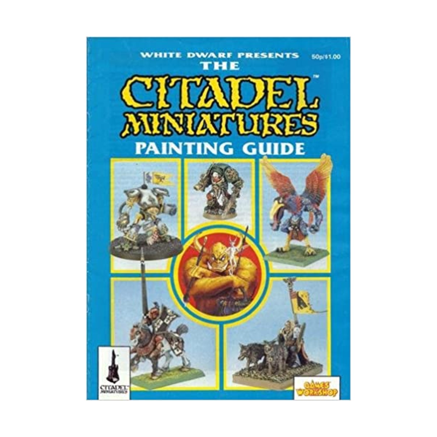GW Citadel Catalog Citadel Miniatures Painting Guide (1989 Ed, Blue Cover) VG