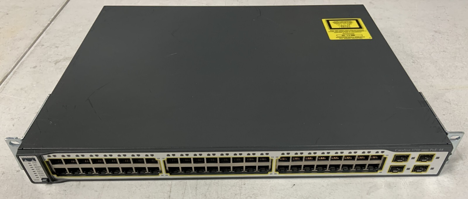 Cisco 48-Port Catalyst Gigabit Managed Switch - WS-C3750-48PS-S