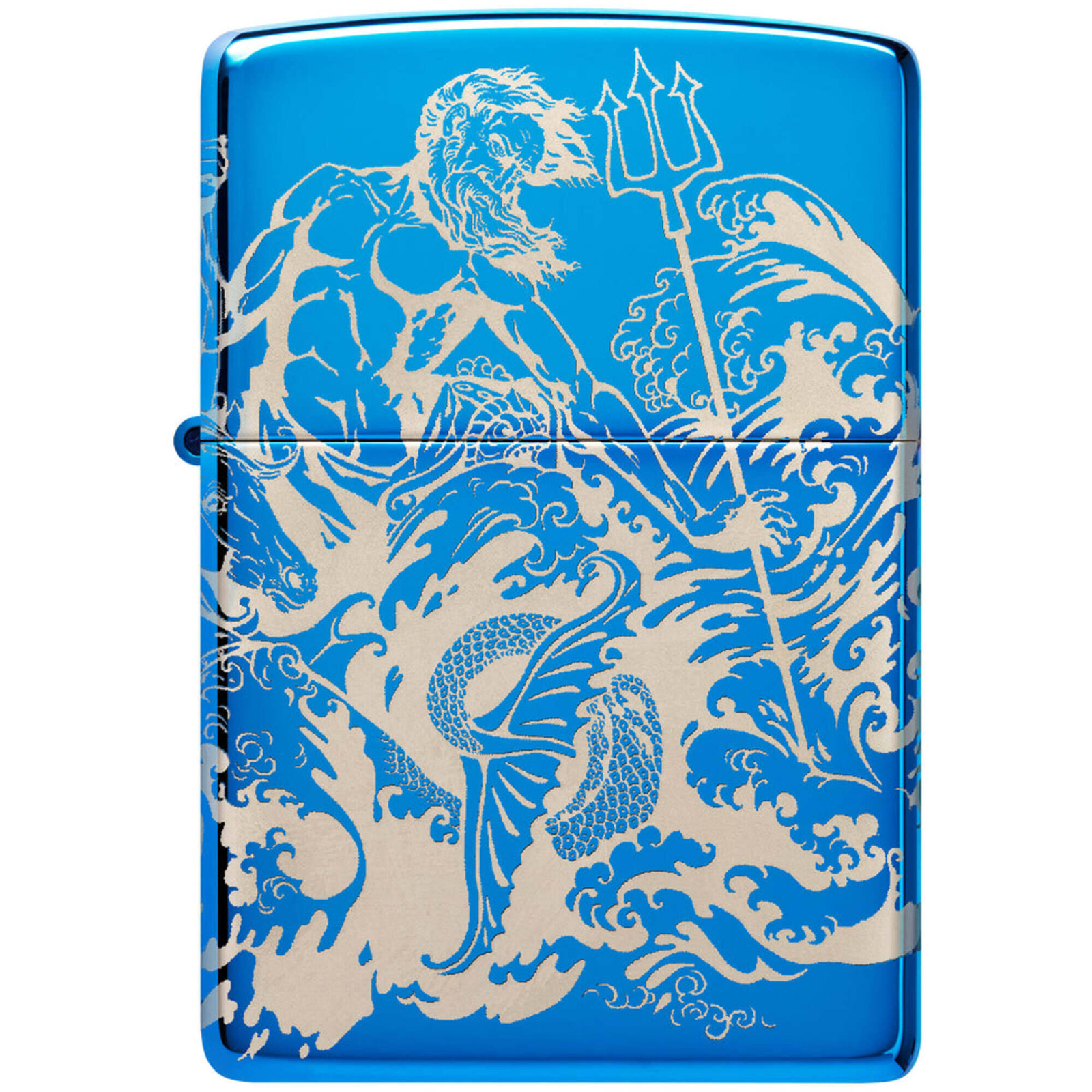 Zippo Lighter Atlantis Design Metal Construction Refillable and Windproof 48787