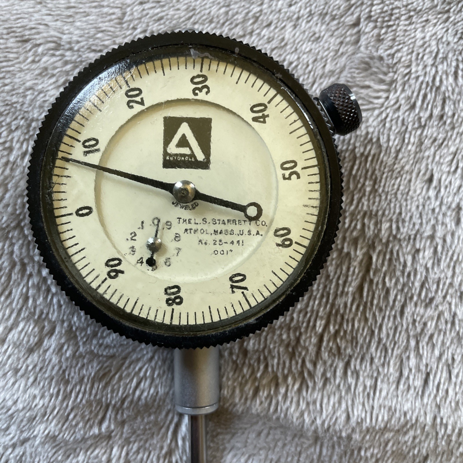 Starrett No. 25-441 Dial Indicator Precision Measuring Tool.