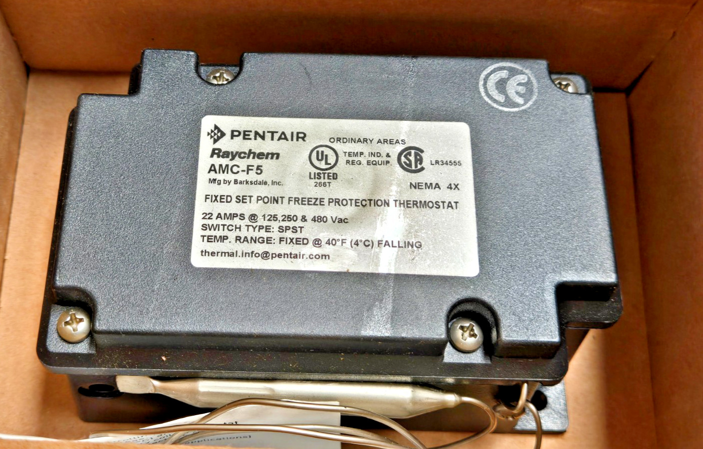 Raychem AMC-F5 Digitrace Thermostat 22A Freeze Protection Nema 4X