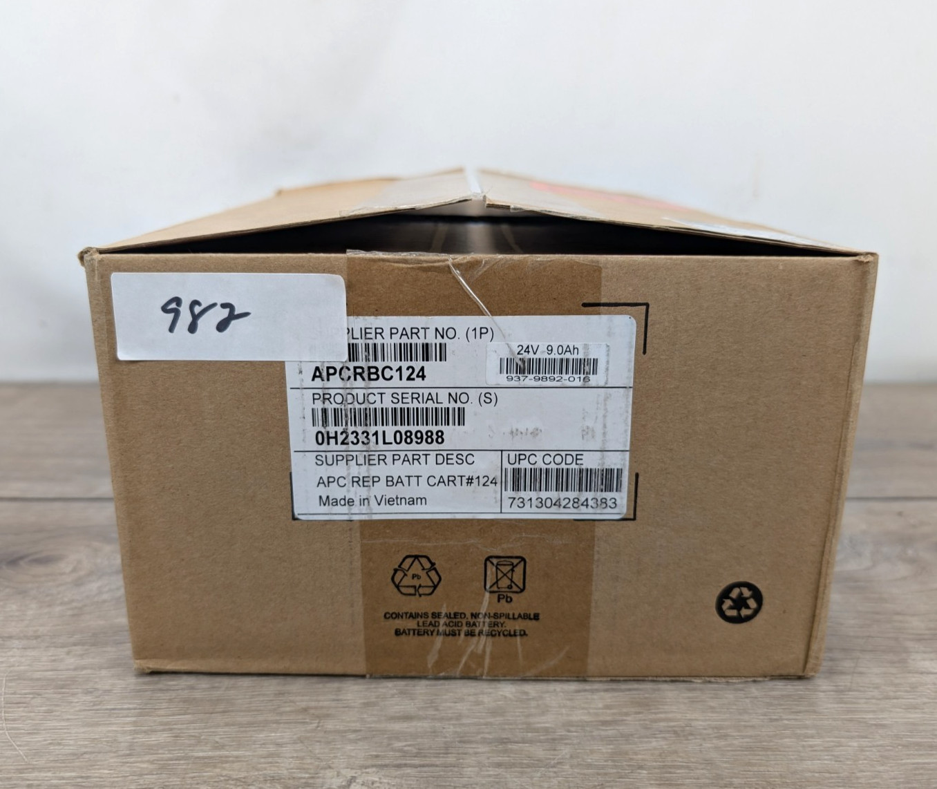 Replacement UPS Battery Cartridge for APC (APCRBC124)