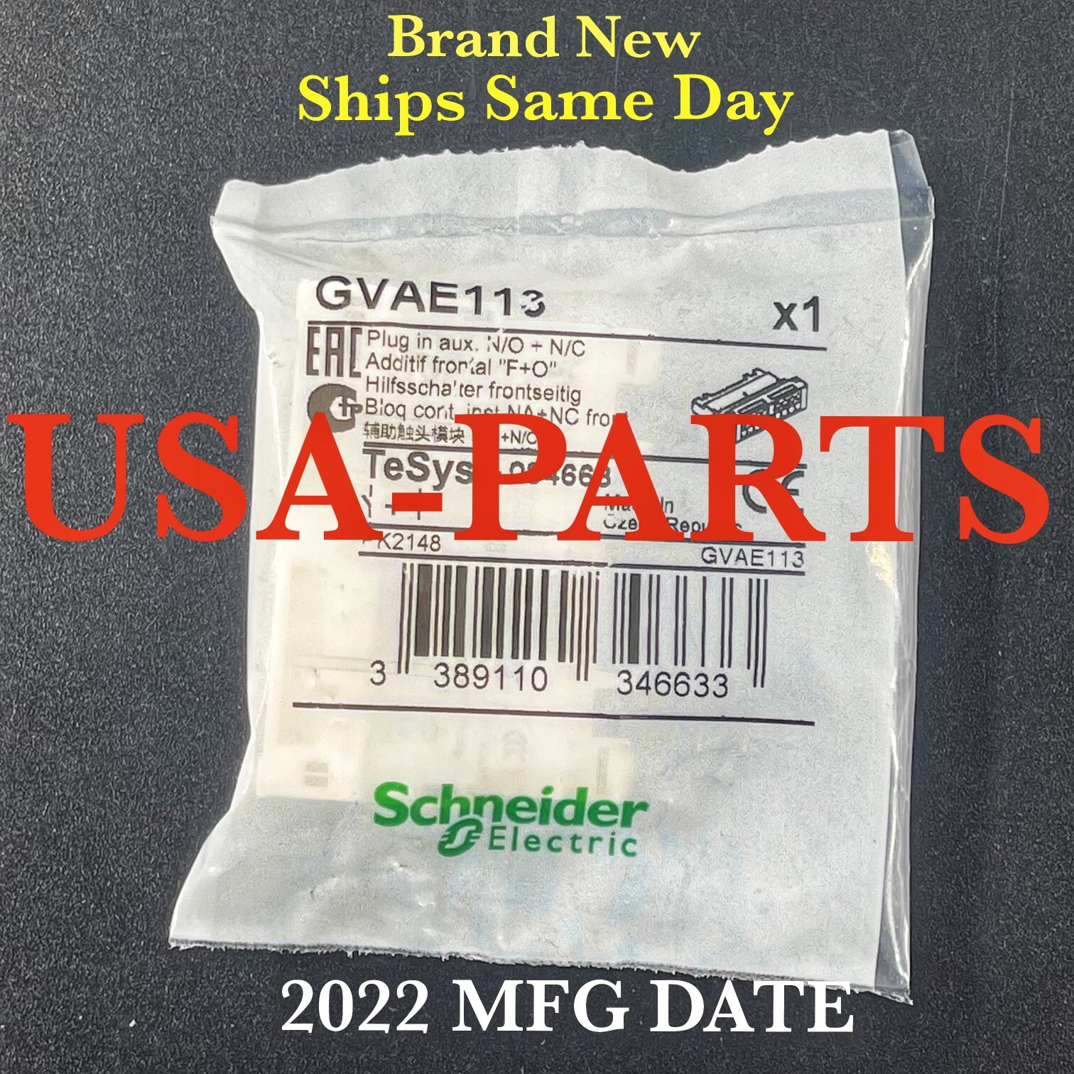 SCHNEIDER ELECTRIC GVAE113 / GVAE113 (NEW IN BAG)*FREE SAME DAY SHIPPING