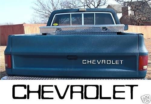 81-88 Fleet Side Chevy Pickup Tailgate Decal Viny Letters (82,83,84,85,86,87)