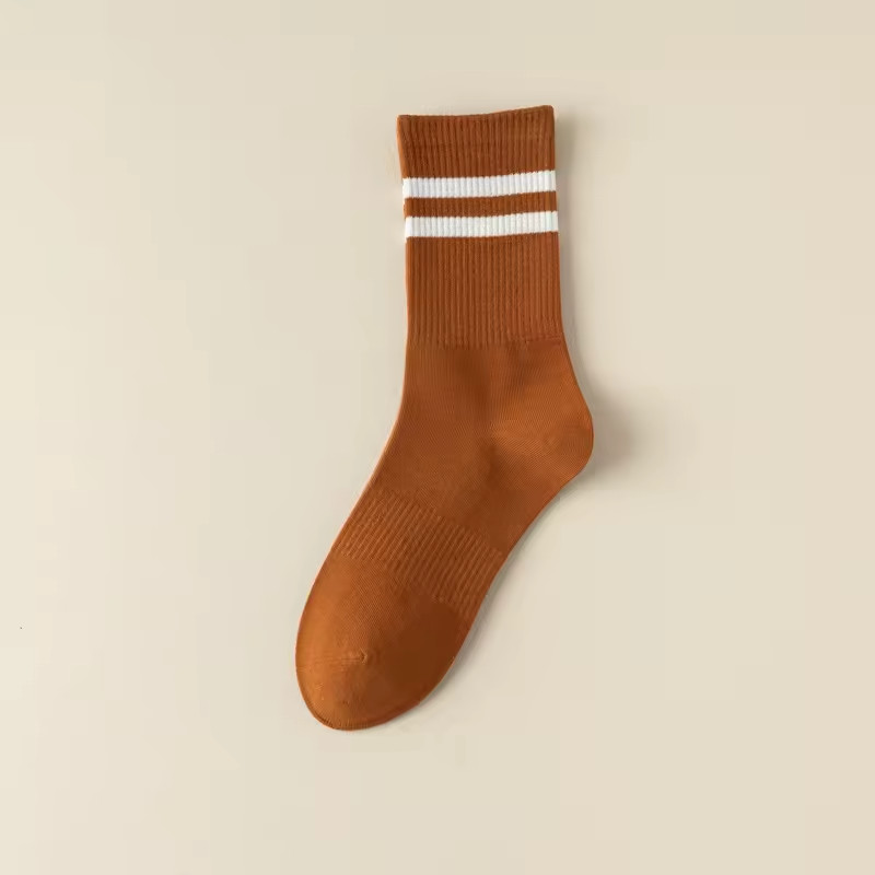 6 Pairs Women Crew Socks Cotton Soft Comfortable Size M – Random Colors