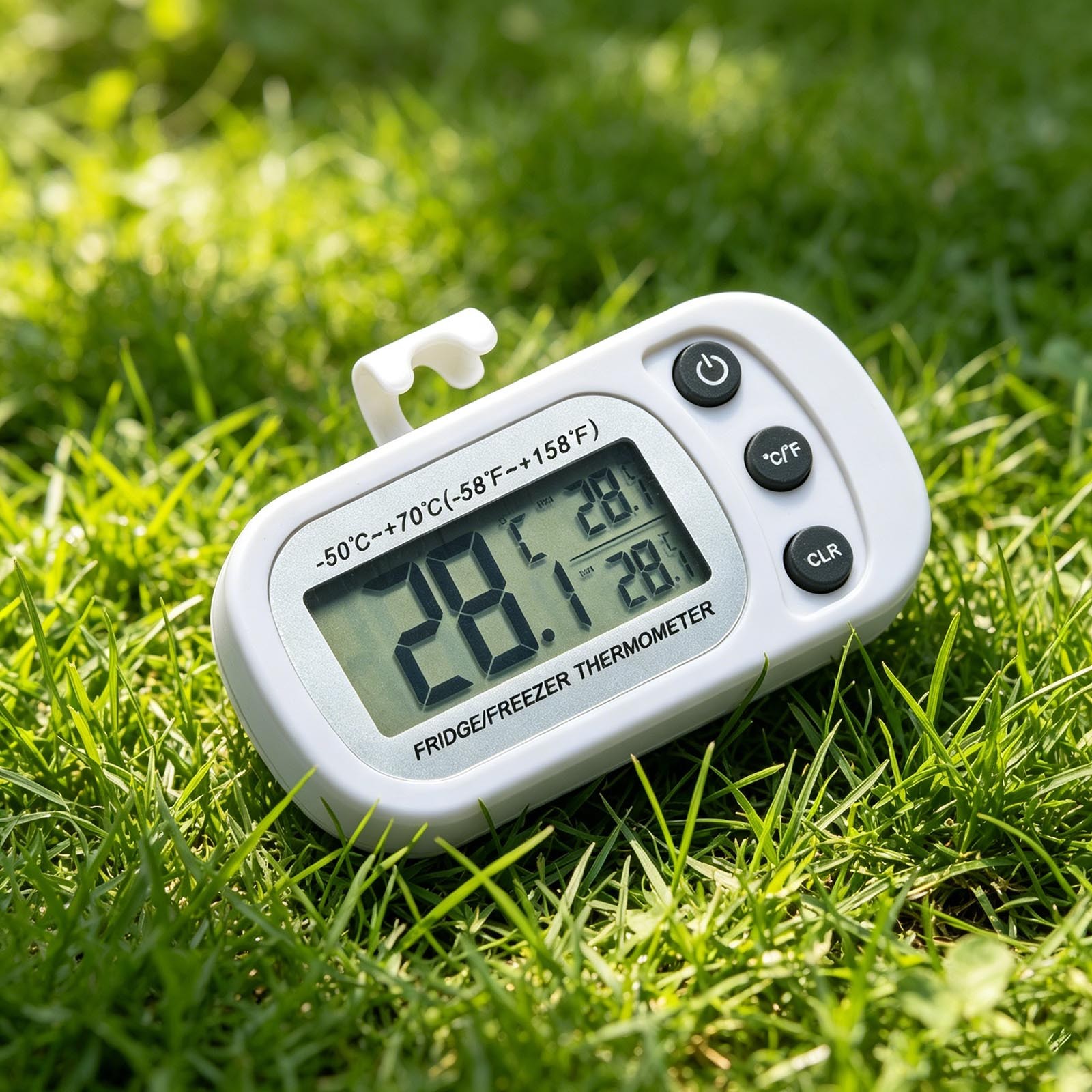 Digital Freezer Refrigerator Thermometer with LCD Display Temp Memory Gauge