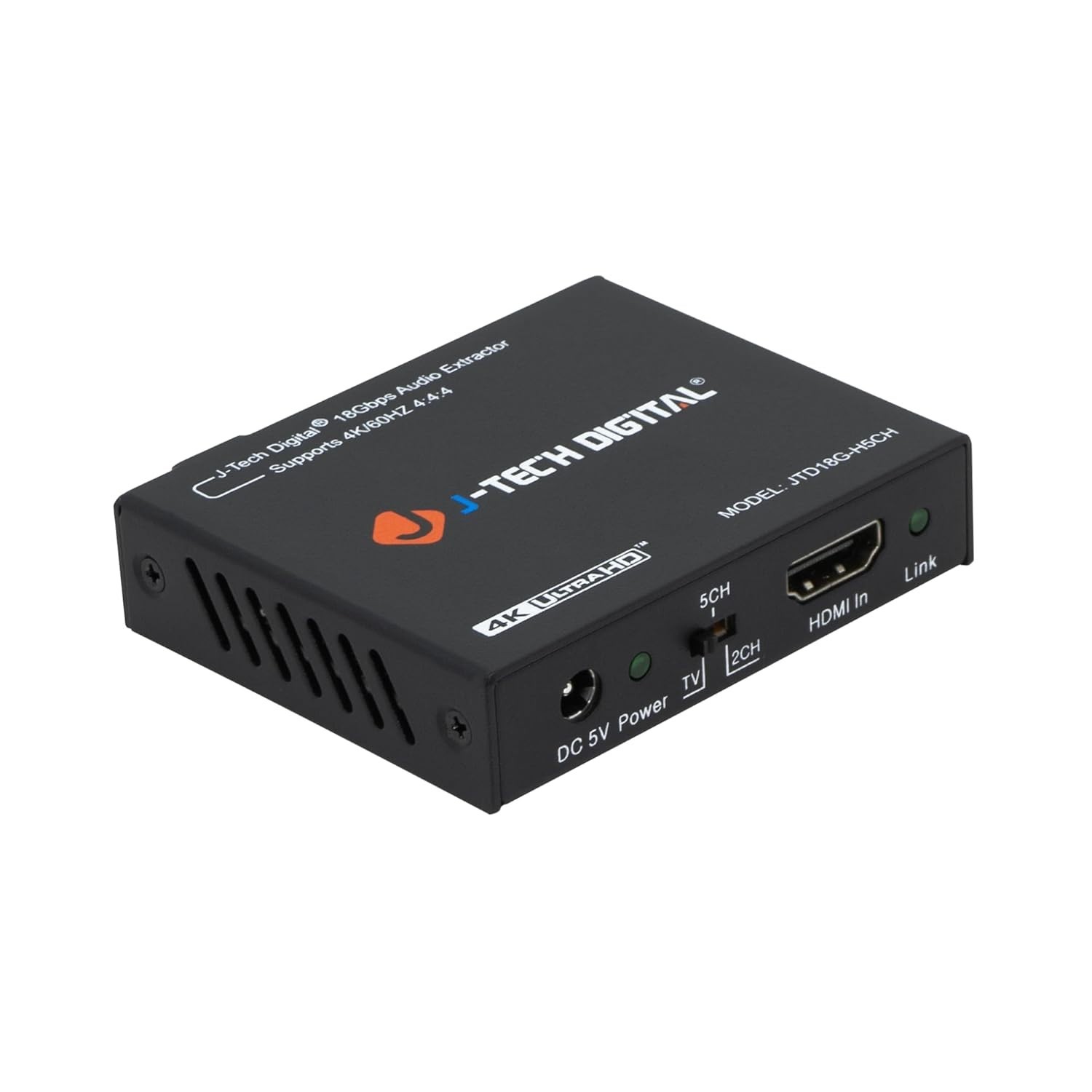 J-Tech Digital JTD18G-H5CH HDMI Audio Extractor – 18 Gbps 4K 60hz HDR Support