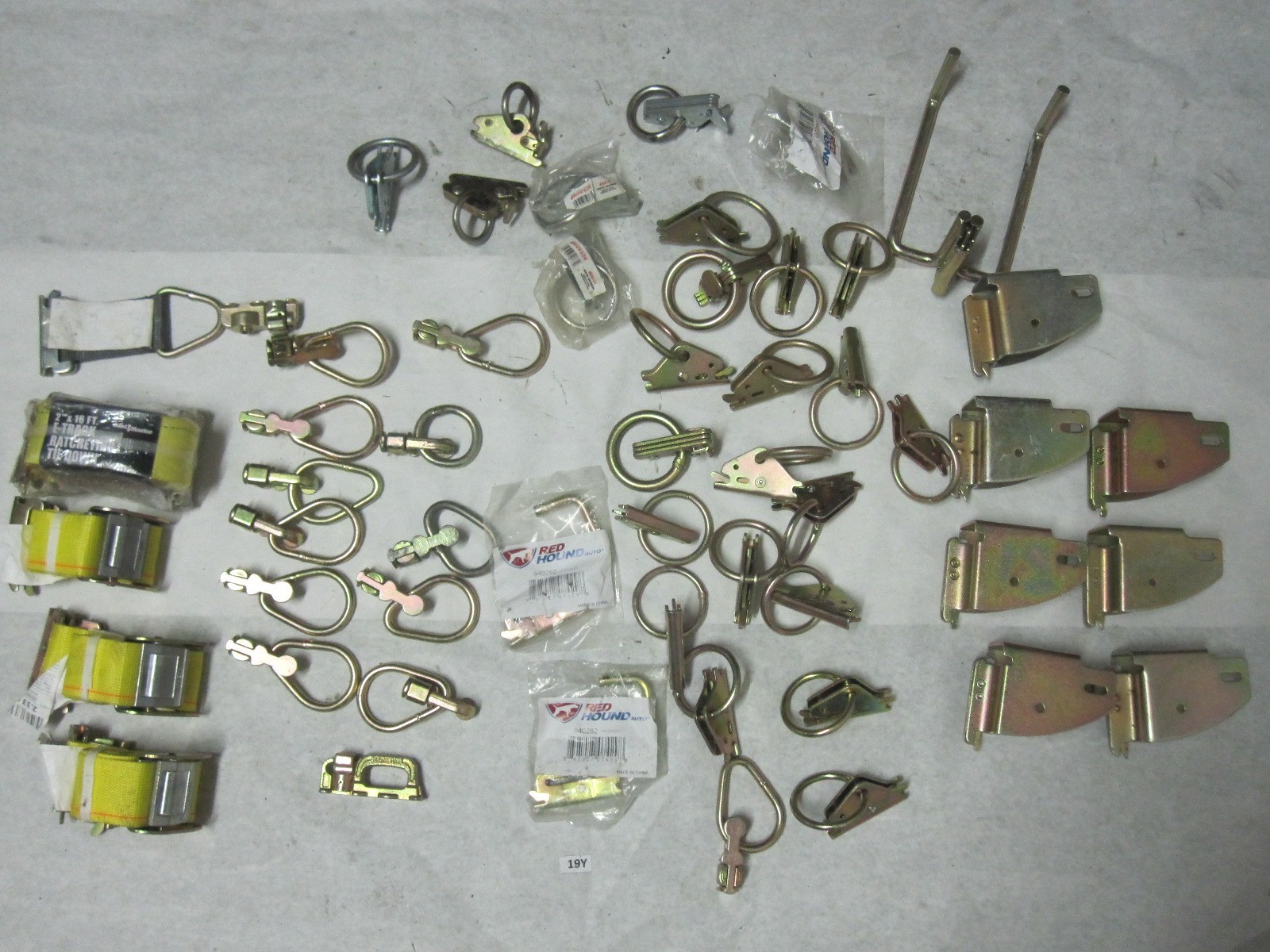 Lot of Assorted E Track Round E Rings Jhook Wood Holder Brackets Tiedown