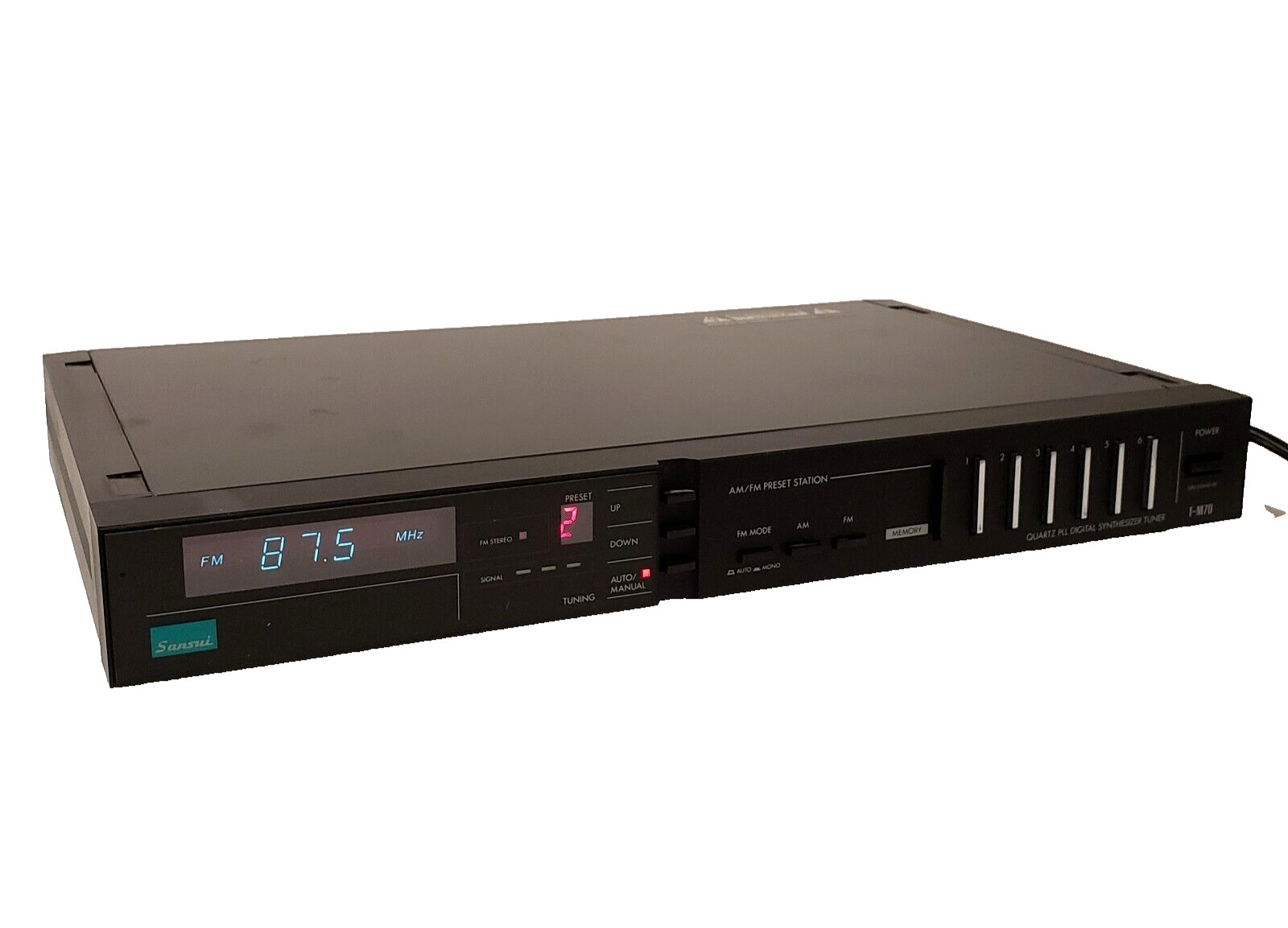 Sansui T-M70 Quartz PLL Synthesizer AM/FM Stereo Tuner Made in Japan Great Cond.