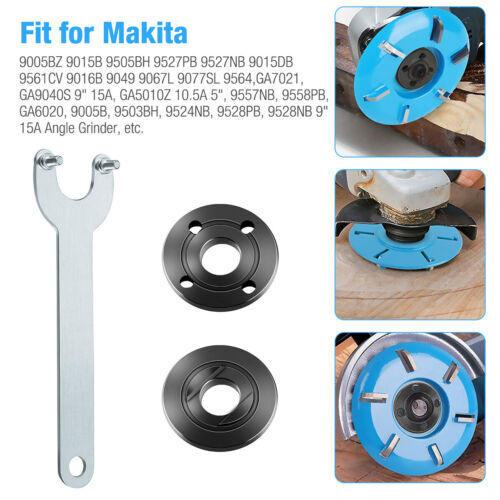 5/8"-11 Angle Grinder Spanner Wrench Flange Lock Nut Set For Dewalt Milwaukee