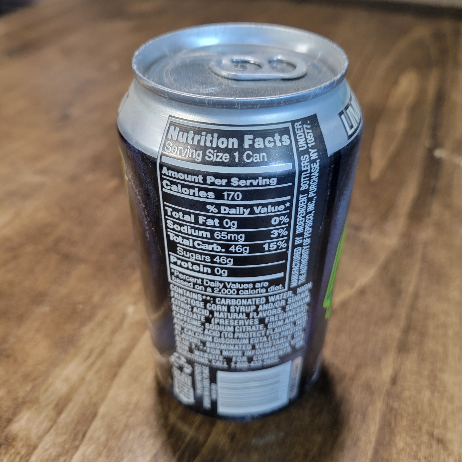 Mountain Dew Pitch Black Can