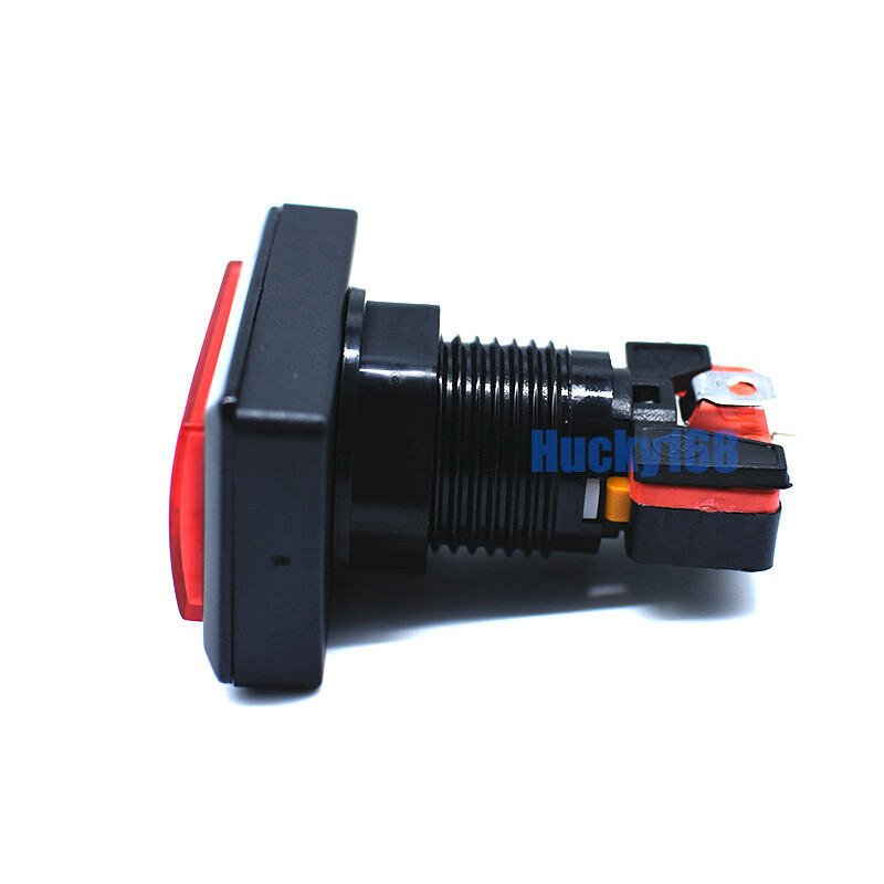 Arcade LED Buttons Rectangle with Microswitch 50mm*33mm Push illuminated Machine