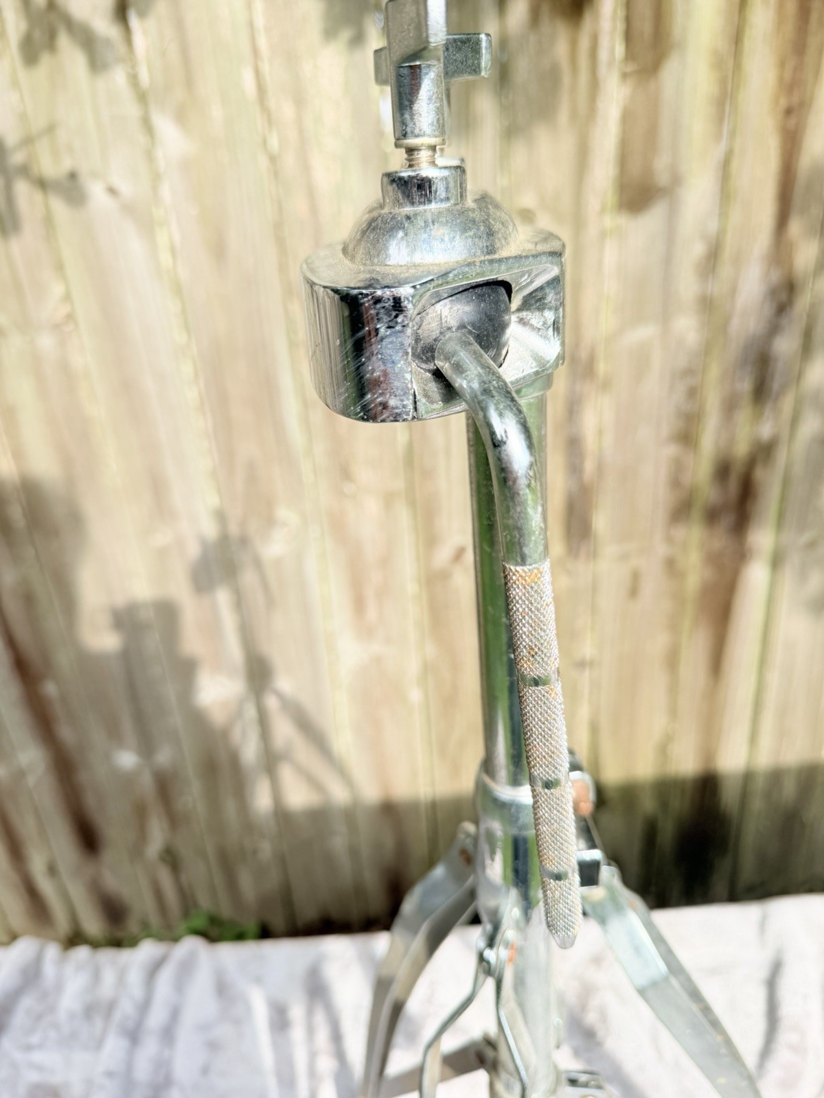 Chrome Double Conga Bongo Tom Tom Stand