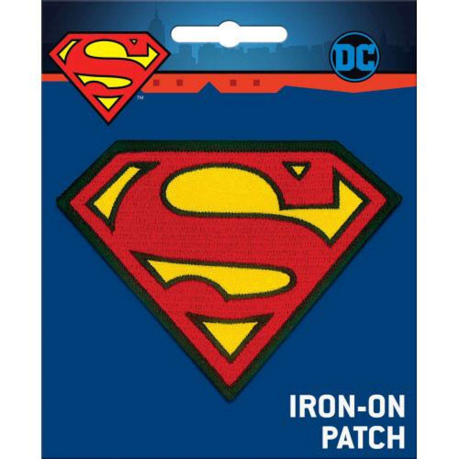 Superman Iron On Patch Red