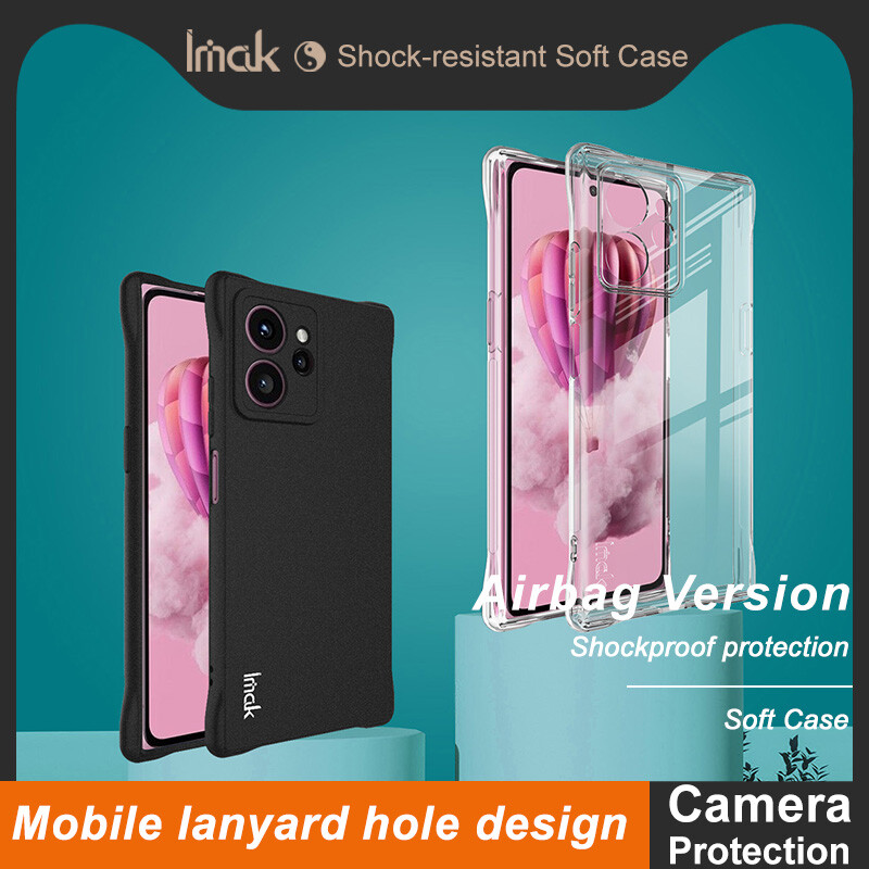 IMAK For HMD Skyline 5G, Shockproof 4 Airbags Sandy Matte Soft Rubber Case Cover
