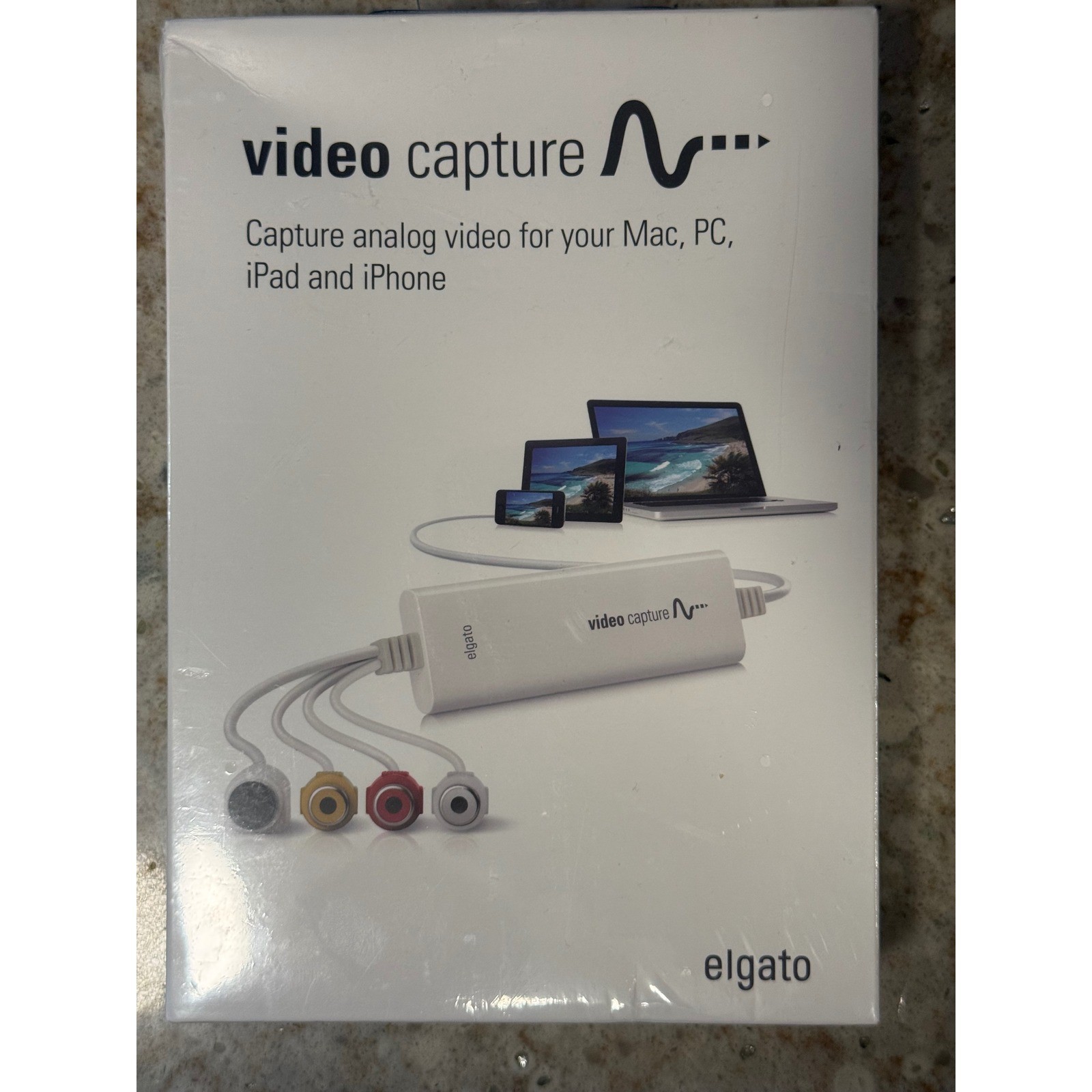 Video Capture Device Mac PC iPad iPhone White Elgato NEW