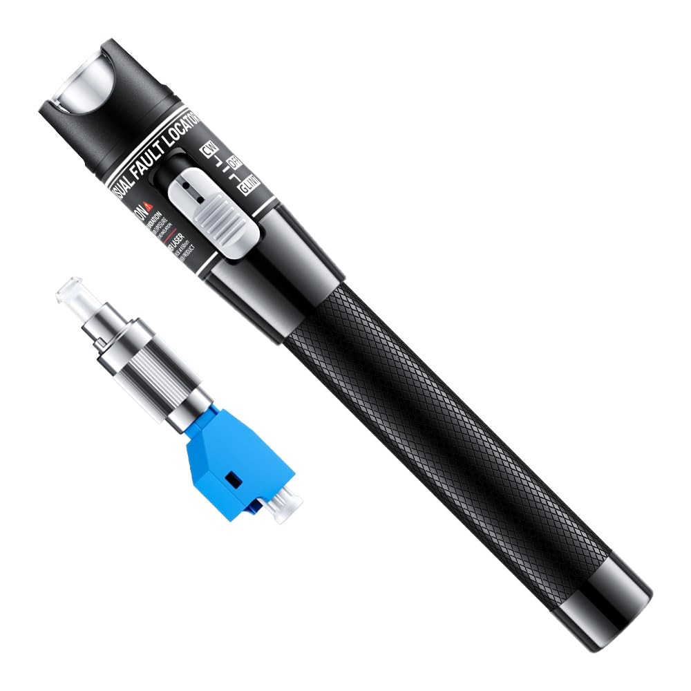 Visual Fault Locator,80-100KM Fiber Optic Cable Tester Meter, VFL Red Light...