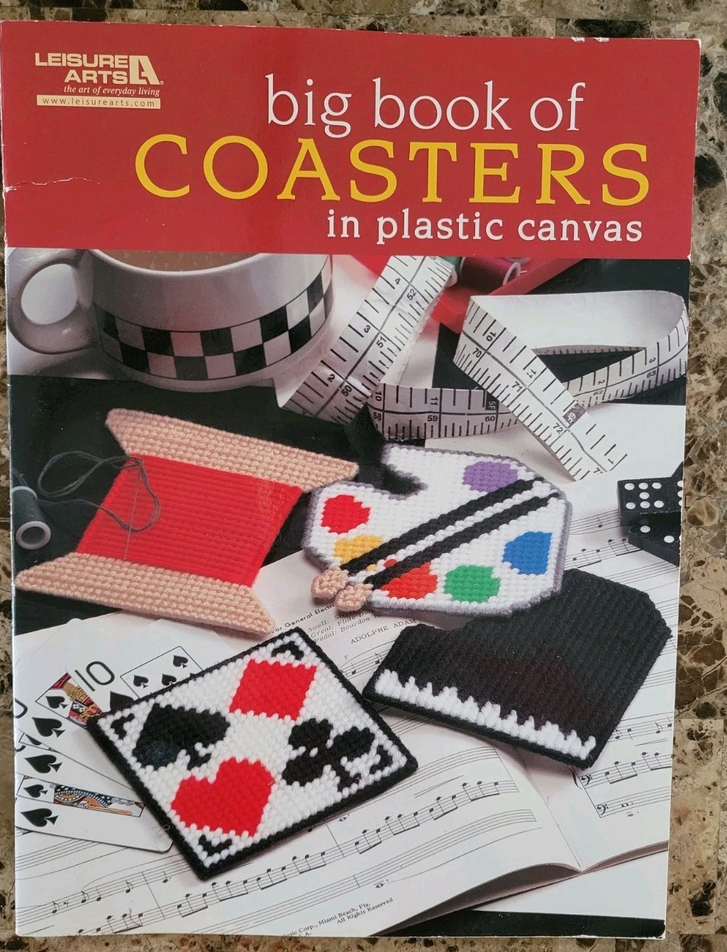 Plastic Canvas Patterns Pattern Book Decor Tissue Boxes & Coasters Etc Lot of 8