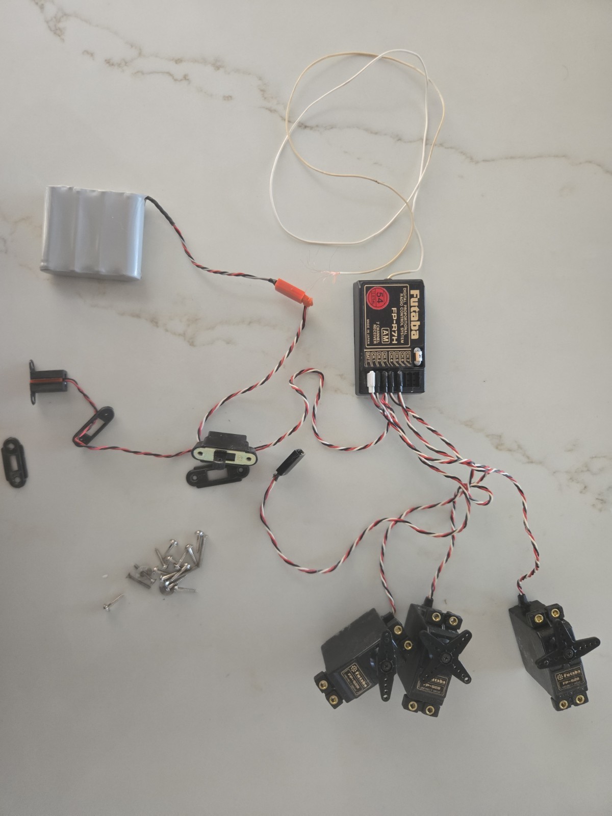 Rc Plane 7 Channel Reciever With Servos
