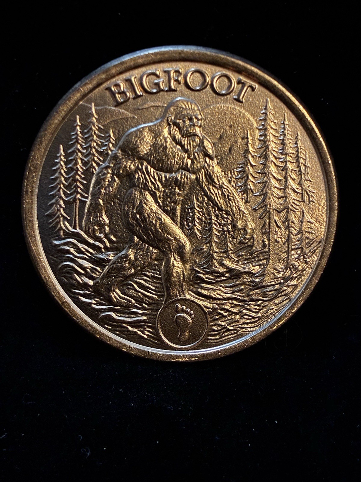 BIGFOOT 1 oz AVDP .999 Fine Copper Round, BU. Tales of Old
