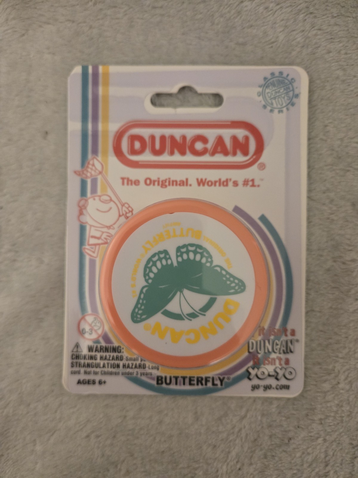 Duncan Yo-Yo Pink w/Butterfly 3112BU Series NEW