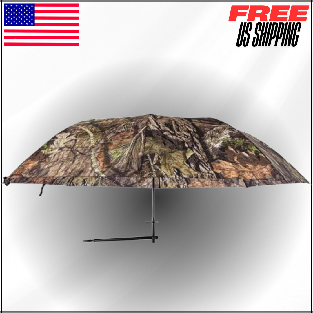 Hunter's Umbrella Portable Weather-Resistant Mossy Oak Camo Treestand Roof