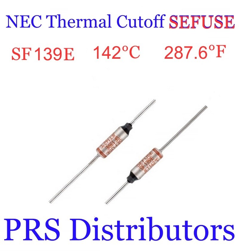 SF139E SEFUSE Cutoffs NEC Thermal Fuse 142°C  287.6°F 250V 10A New USA SELLER