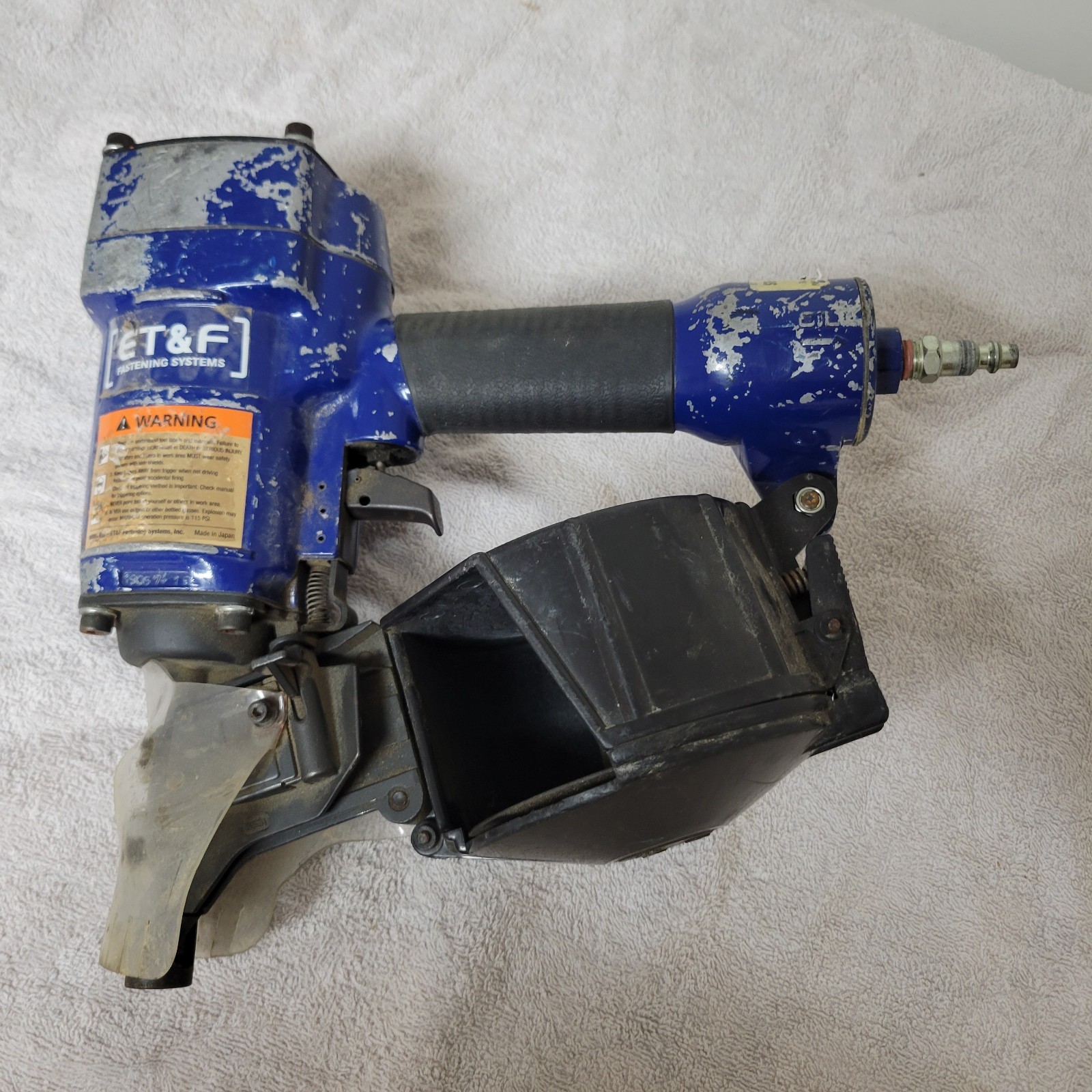 ET&F Panelfast 510 Pneumatic Coil Nailer – Fastener – Used, Works