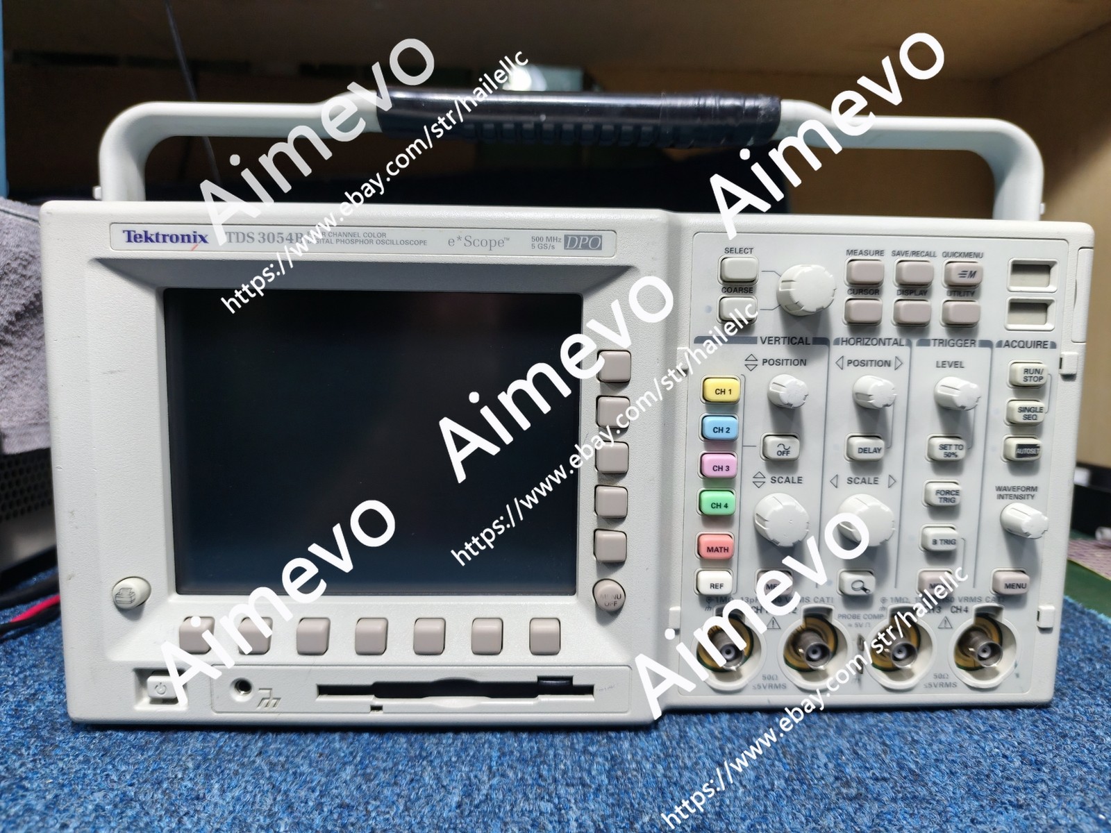 Tektronix TDS3054B 4CH DPO Oscilloscope 500MHz 5GSa/s USED