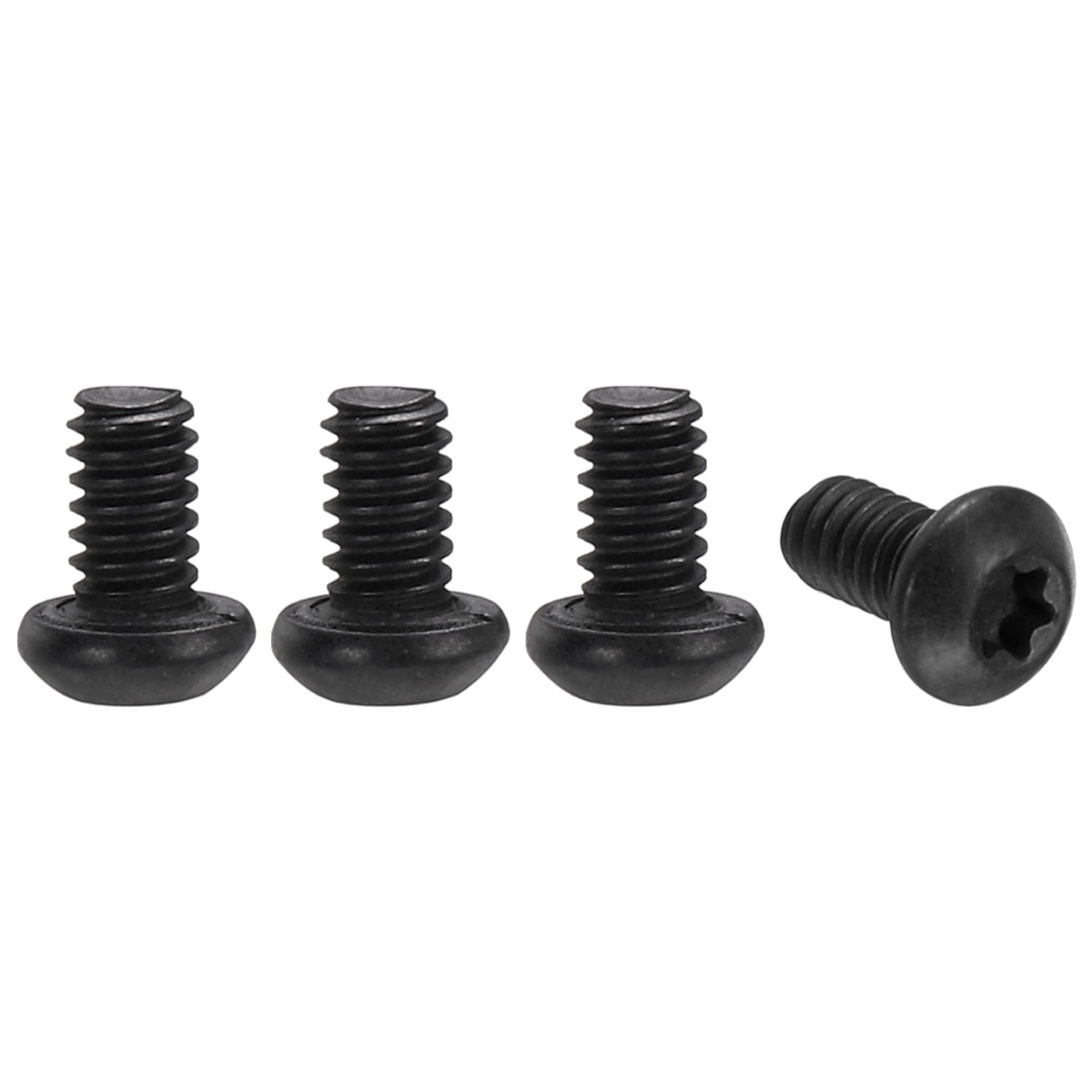 4pcs Pocket Clip Screws T6 Torx 2-56UCN 3.5mm Thread Black Oxide Black
