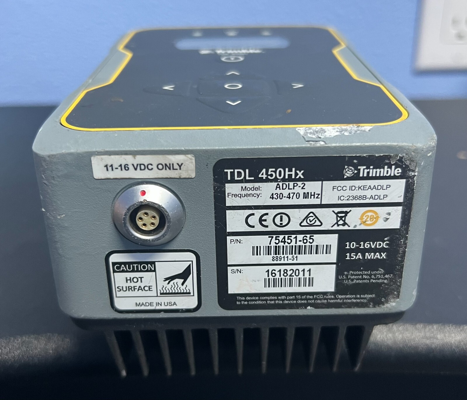 Trimble TDL 450Hx UHF Base Transceiver Radio ADLP-2 Modem 430-470Mhz, 75451-65