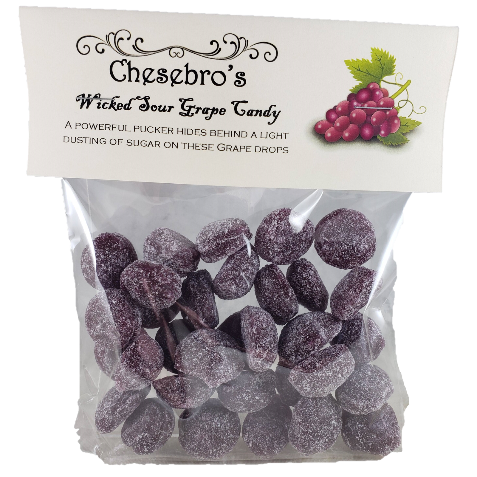 Sour Grape Hard Candy Drops 4.5 Ounces