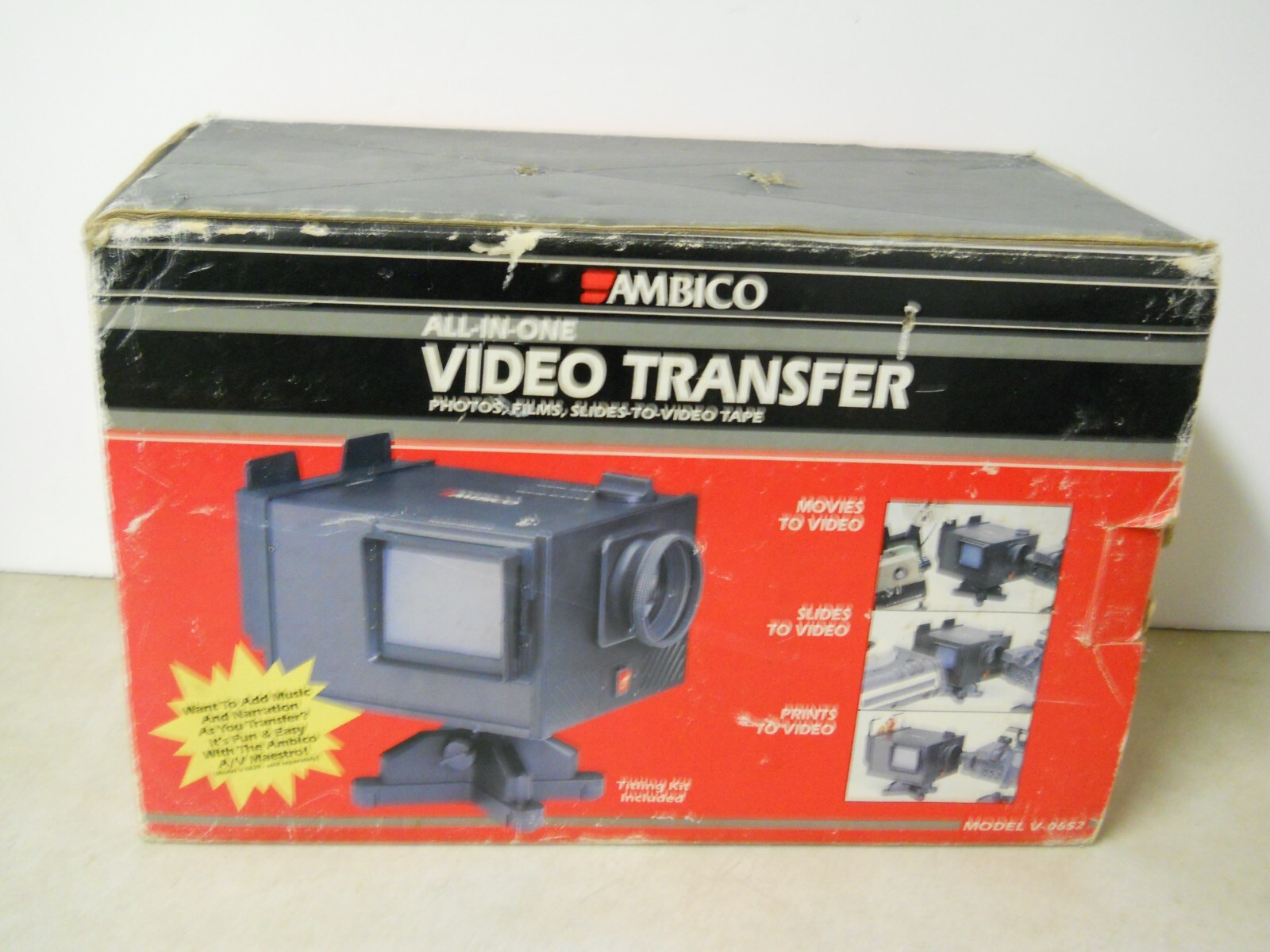 Ambico All In One Video Transfer Photos Films Slides to Video Tape Model V-0652