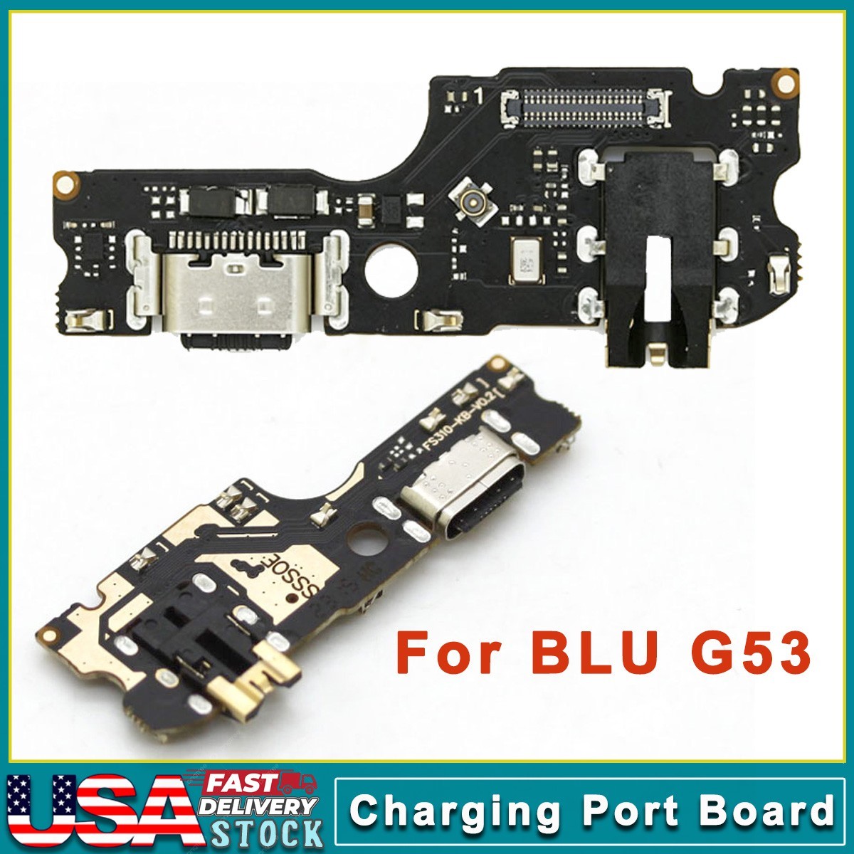 NEW USB Charging Port Board Audio Jack Dock Connector Replace TO BLU G53 G0850WW