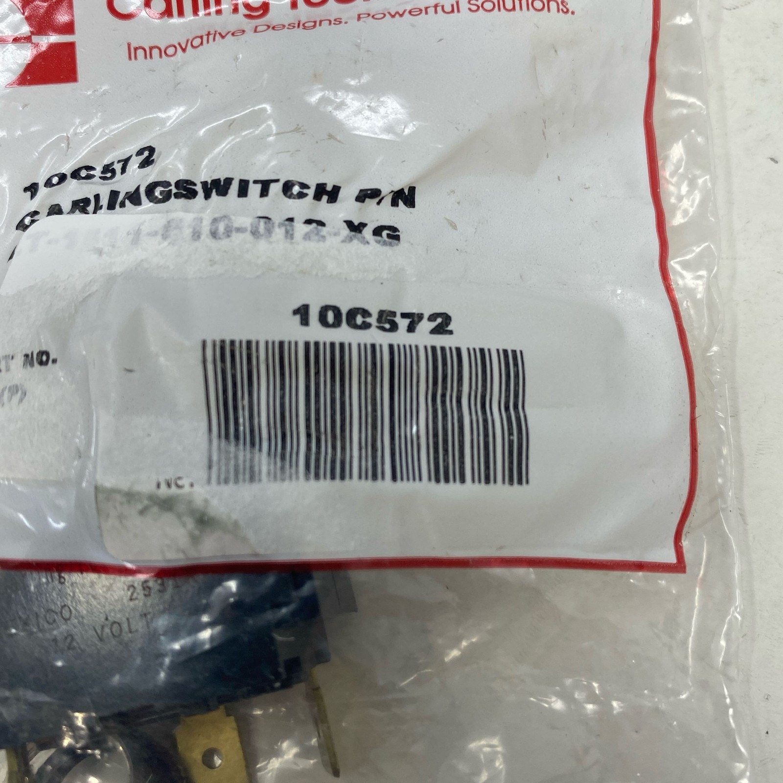 Carling 12V SPST Lighted Toggle Switch Red Tip, 3-Pin Marine