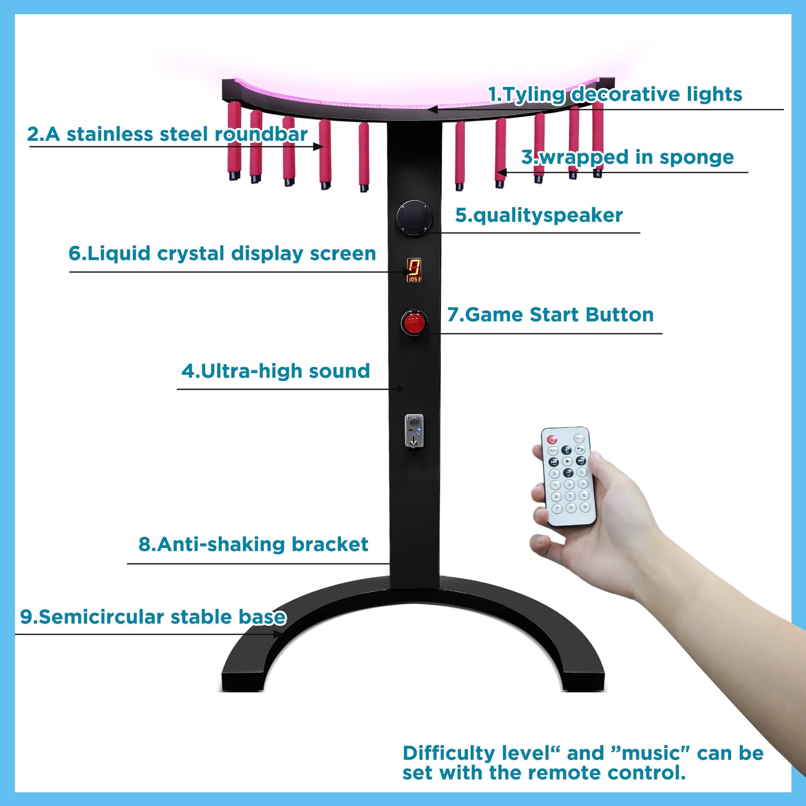 Only REMOTE CONTROL For Catch Stick Arcade Game Machine