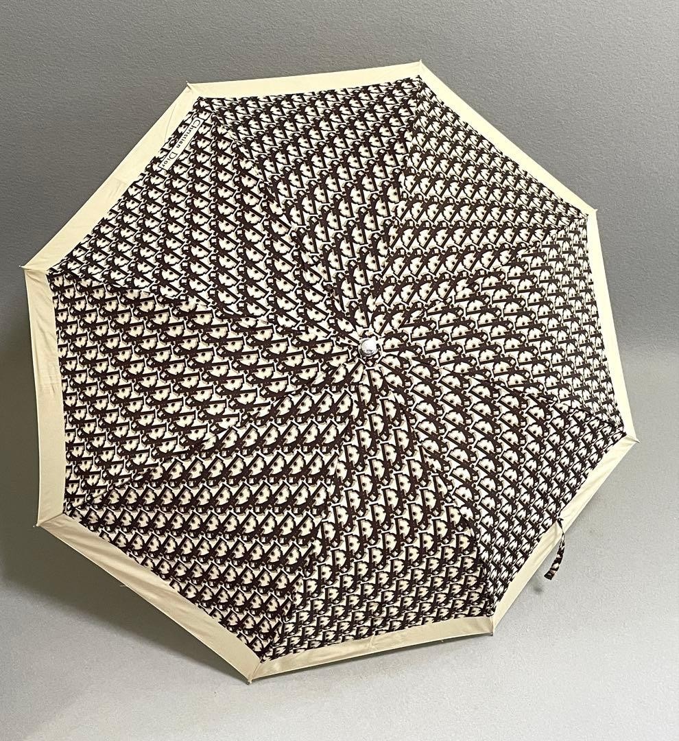 Christian Dior Trotter Monogram Folding Umbrella Authentic
