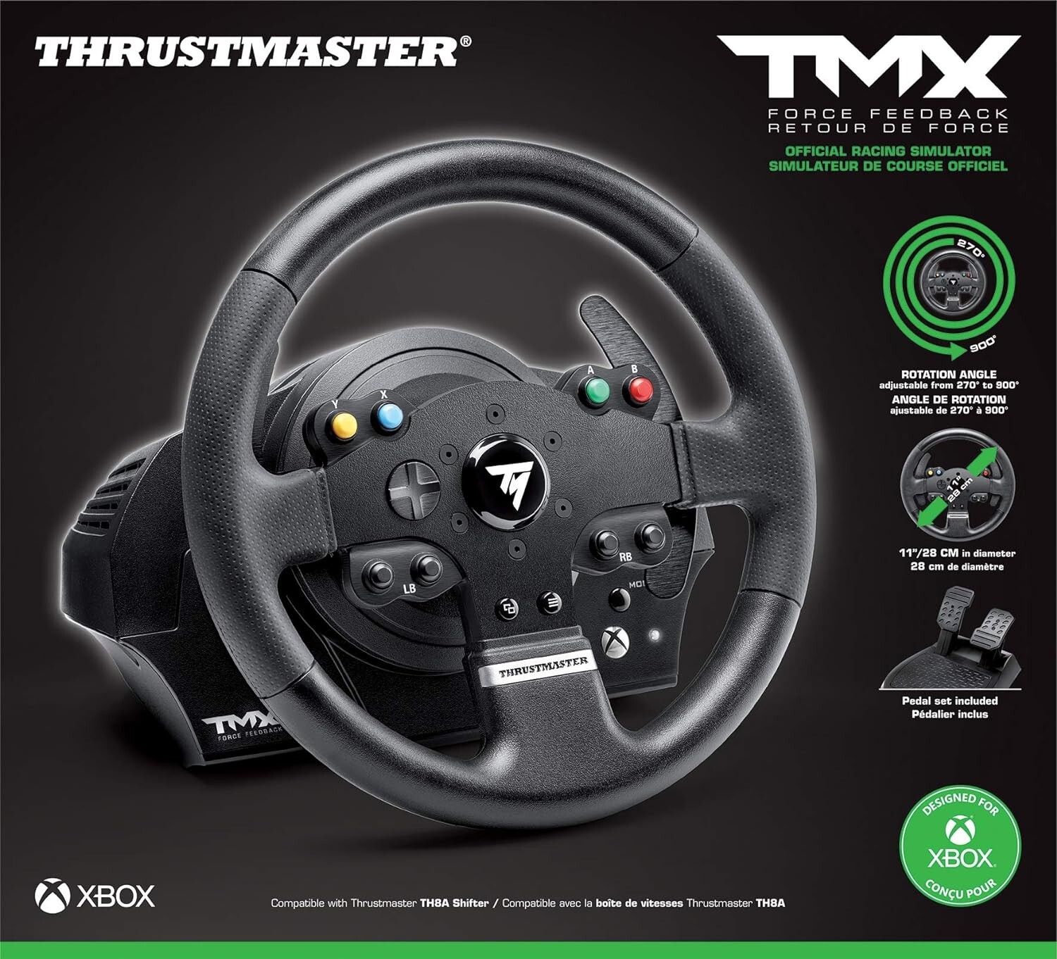 Thrustmaster TMX Force Feedback Racing Wheel (for Xbox One & PC)