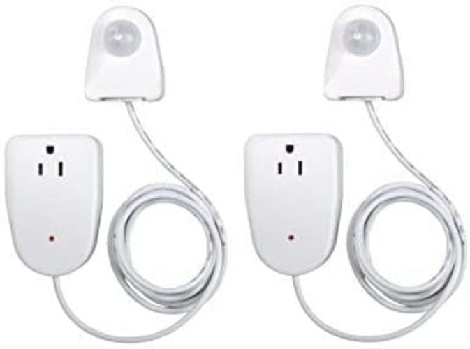 Motion Sensor Outlet Light Control, 2 Pack - 25ft Range