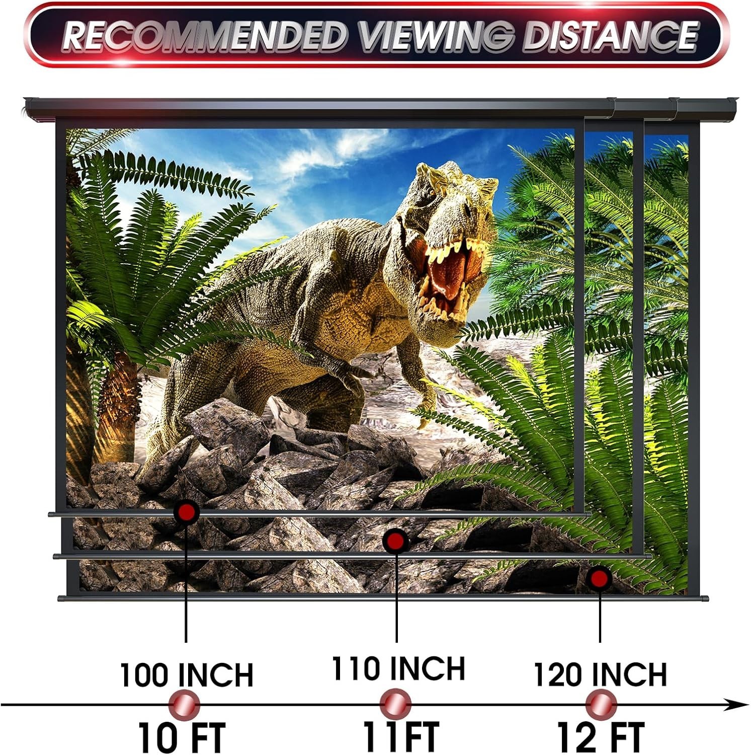 Motorized Projector Screen - Indoor and Outdoor Mo
