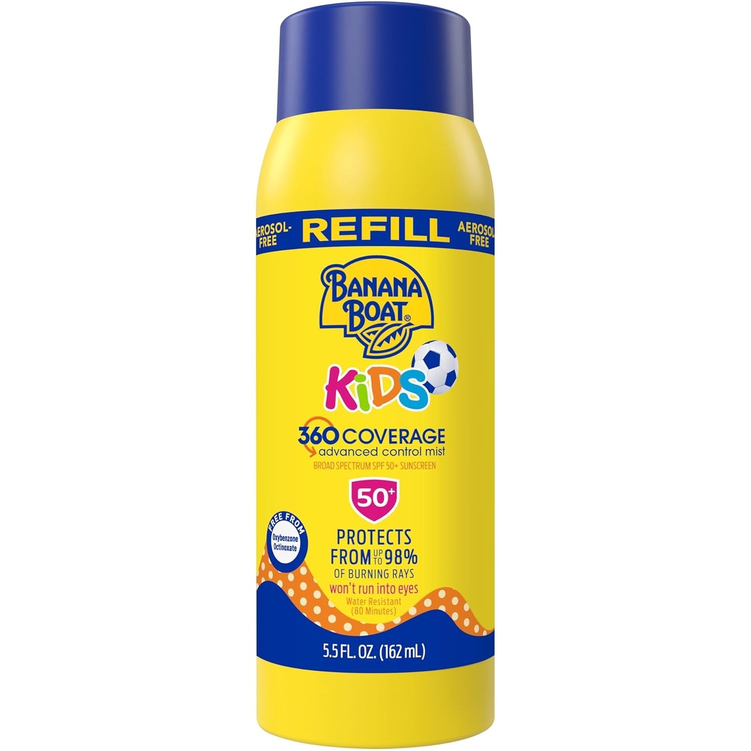 Banana Boat KIDS Advanced Control Aerosol-Free Mist Refill SPF 50+ 5.5 fl. oz.